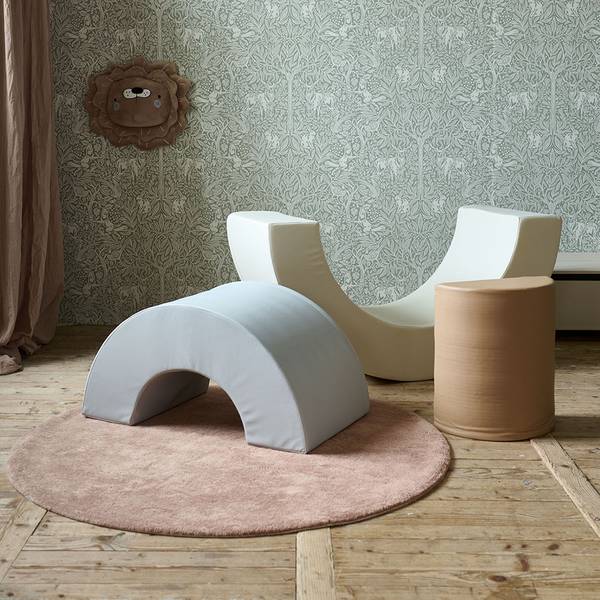 Kindervloerkleed TERRACOTTA bruin - textiel - 110 x 1 x 110 cm