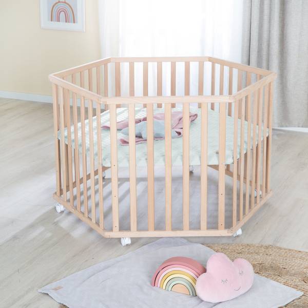 Laufgitter Lil Planet Beige - Massivholz - 119 x 73 x 104 cm