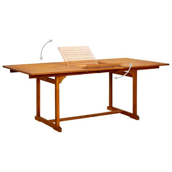 Table de jardin 3011259 Marron - Acacia - 200 x 75 x 200 cm