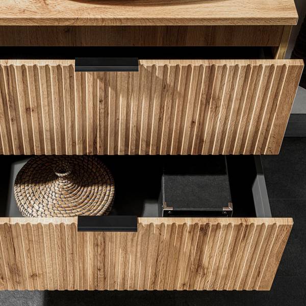 Waschbeckenschrank ADELAIDE-56-125 Braun - 120 x 57 x 46 cm