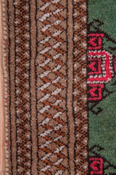 Orientteppich Oriental Grün - Wolle - 99 x 1 x 143 cm
