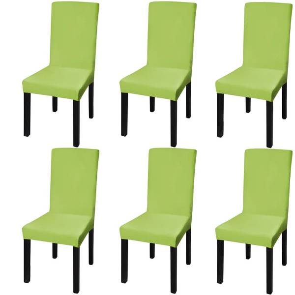 Stuhlhusse 292370-1 6er Set Grün - Polyester - 45 x 55 x 1 cm