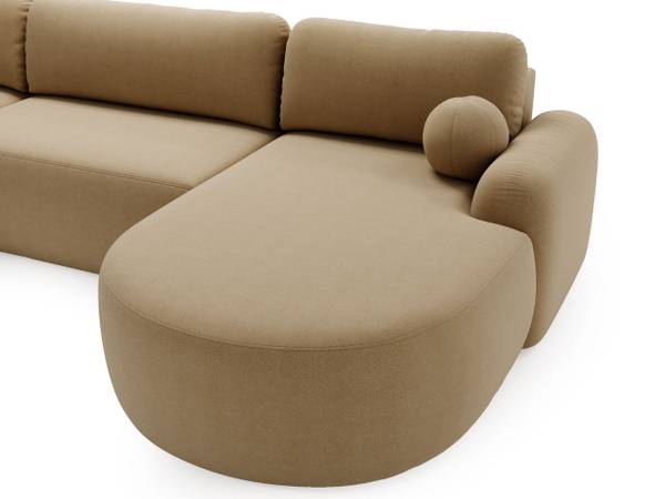 Ecksofa AURIO U Hellbraun