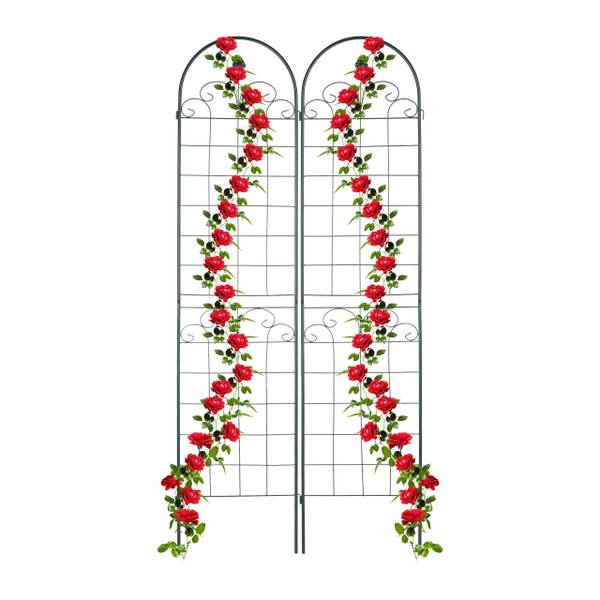 Plantenklimrek 220 x 50 cm set van 2 groen - ijzer - 50 x 220 x 2 cm