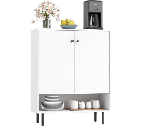 Sideboard VH34841 Weiß - Holzwerkstoff - 35 x 95 x 75 cm