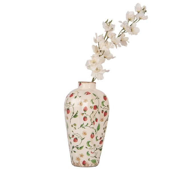 Vaas Roman beige - keramiek - 17 x 29 x 17 cm