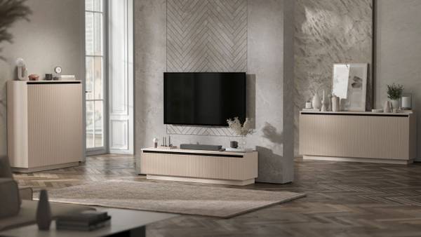 TV-Lowboard Selene Beige - Kaschmir