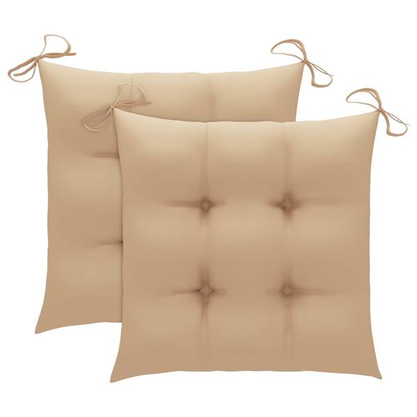 Chaise de jardin 3007494-1 (lot de 2) Beige - Largeur : 56 cm