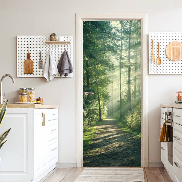 FOTOTAPETE TÜR Wald 95 x 215 cm