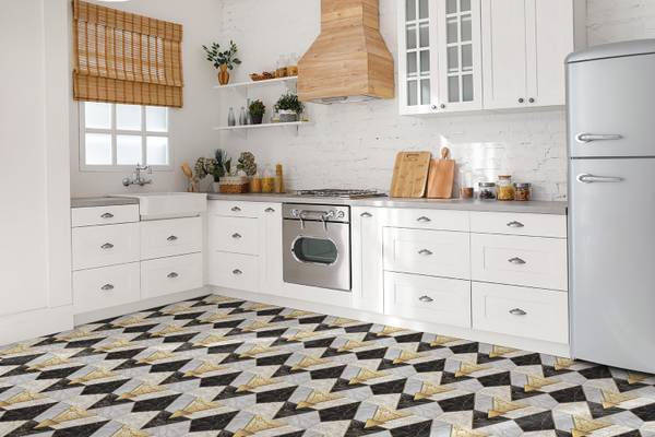 Selbstklebende Fliesen (9 St.) Stein Polyester PVC - 30 x 30 x 1 cm