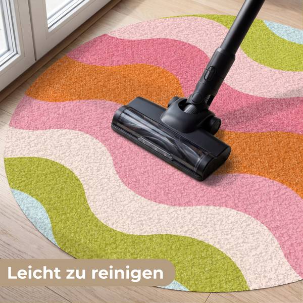 SCHMUTZFANGMATTE Bunte Wellen 90 x 90 cm