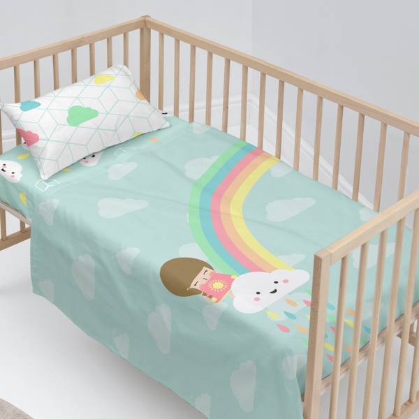 Bettlaken Rainbow (2er Set) Textil - 120 x 1 x 180 cm