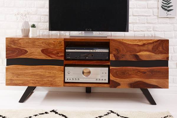 TV-Board AMAZONAS Braun - Sheesham - 160 x 63 x 45 cm