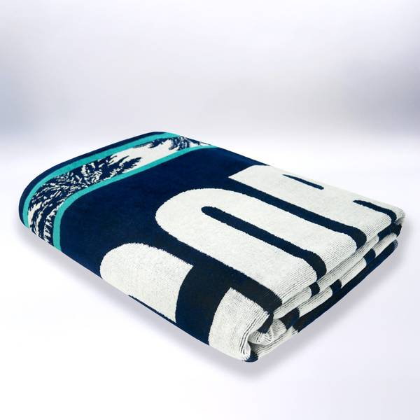 Strandtuch Bastia Blau - Textil - 140 x 1 x 180 cm