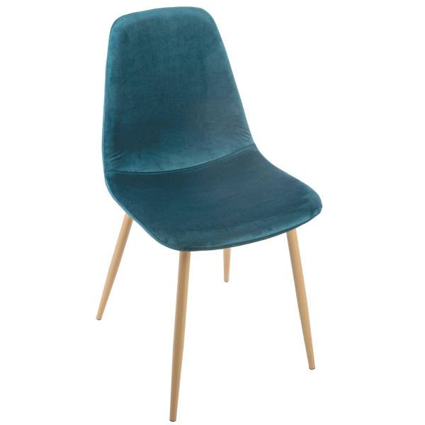 Chaise ROKA Bleu - Métal - 45 x 45 x 48 cm