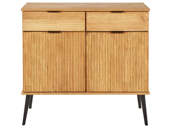 Sideboard TIMMINS Braun - Bambus - 100 x 90 x 45 cm