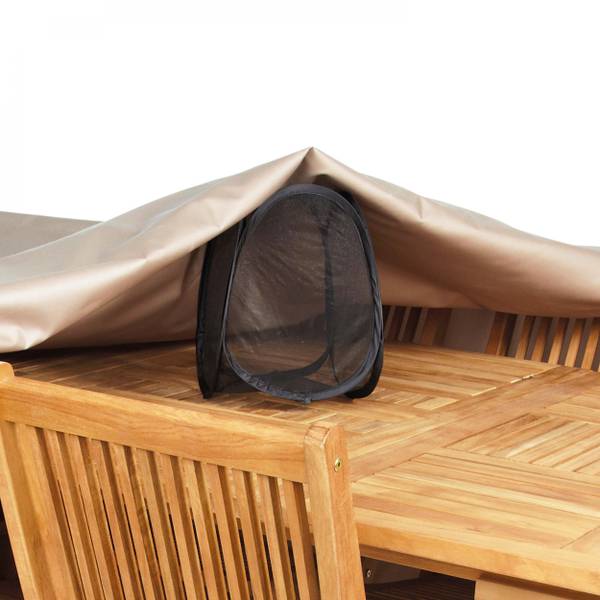 Schutzhülle für Gartentisch Cov Up Grau - Textil - 1 x 60 x 240 cm