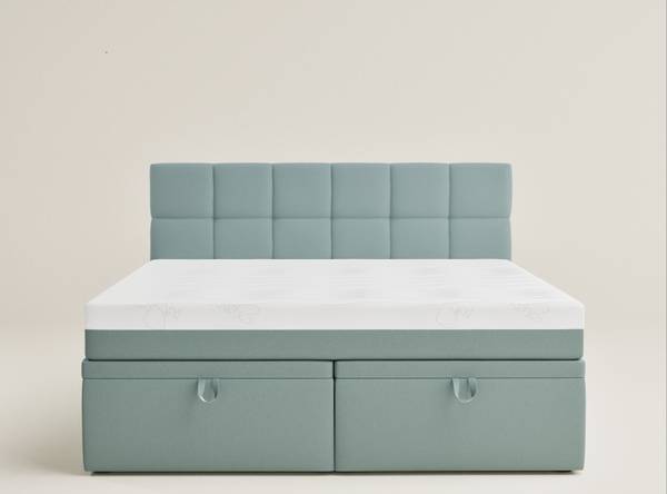 Boxspringbett Gotu Türkis - Liegefläche Länge: 180 cm