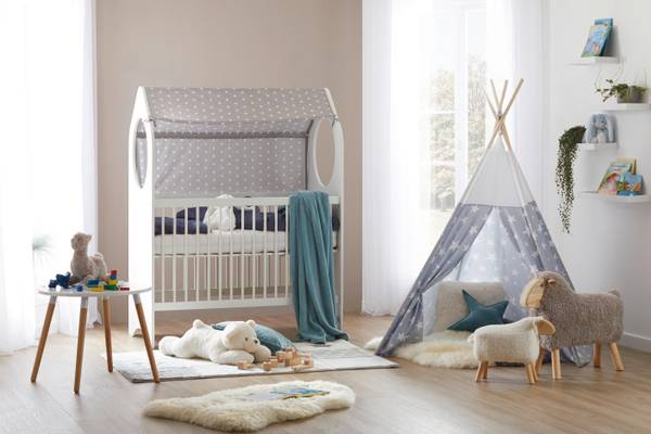Kindertisch CHILD Beige - Weiß - Holzwerkstoff - Holz teilmassiv - 60 x 46 x 60 cm