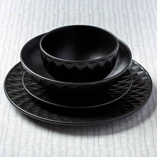 Dessertteller 10-141-121 Schwarz - Keramik - 20 x 2 x 20 cm