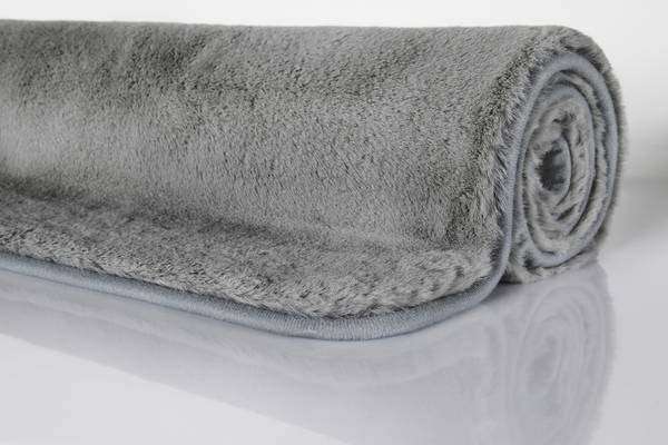 Badteppich Emil Grau - 60 x 100 cm