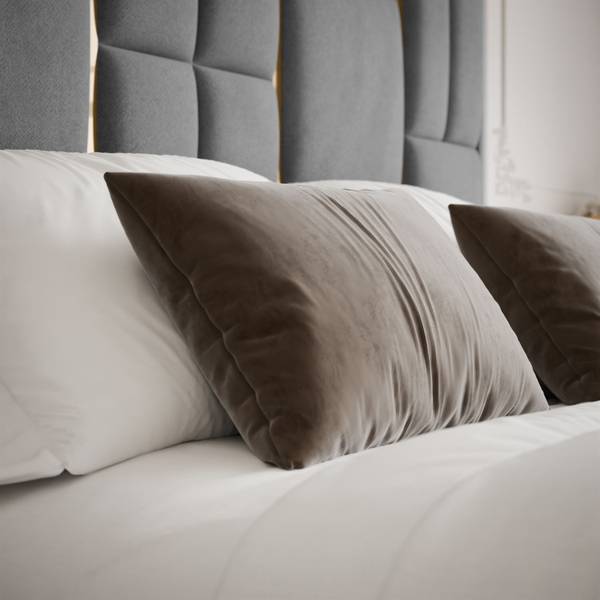 Continentaal bed BRIGITTE grijs - Ligoppervlak breedte: 160 cm