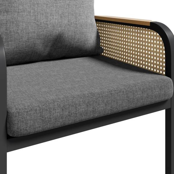 Set table Coeus II (7-él.) Noir - Métal - Textile