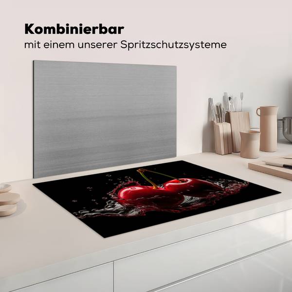 HERDABDECKPLATTE Kirschen 81 x 52 cm