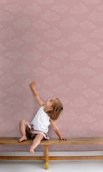 Tapete 131226 Pink - Papier - 50 x 900 x 50 cm