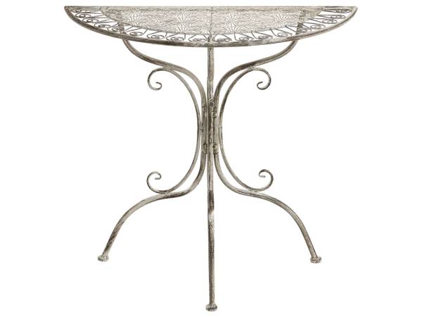 Gartenset NURRA 3-tlg Grau - Metall - 47 x 92 x 47 cm