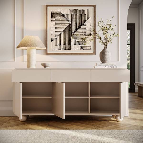 Kommode OLIVIO KSZ160 Beige - Holzwerkstoff - 160 x 75 x 39 cm