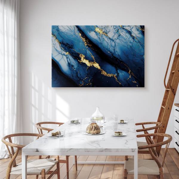 Leinwandbild Marmor Muster Glamour 120 x 80 x 80 cm
