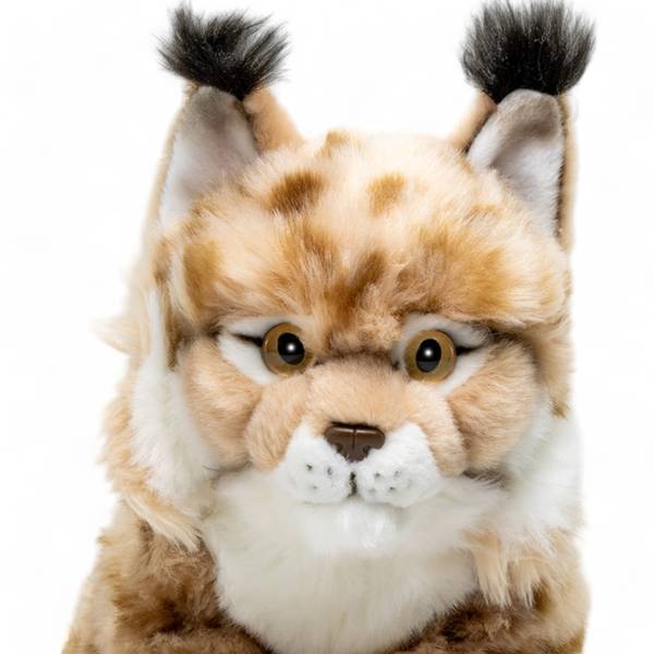 Kuscheltier Luchs Braun - Kunstfell - 11 x 22 x 28 cm