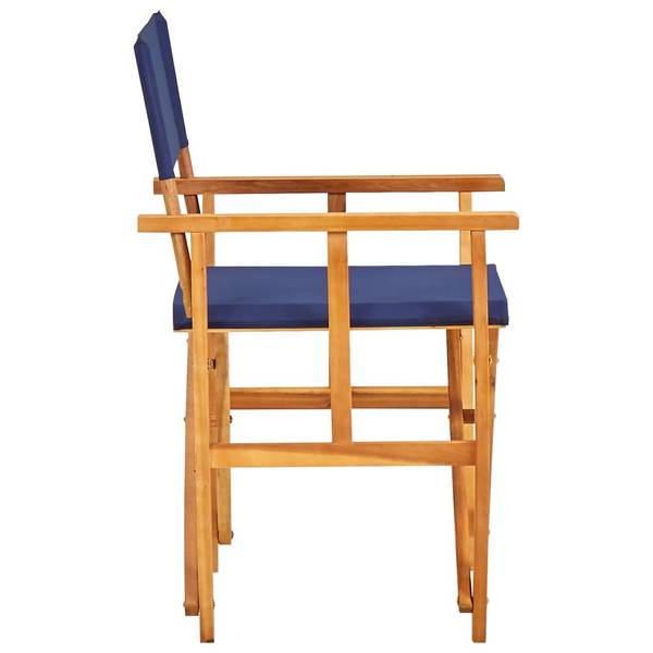 Regiestuhl 3009262-1 Blau - Akazie - 56 x 88 x 55 cm