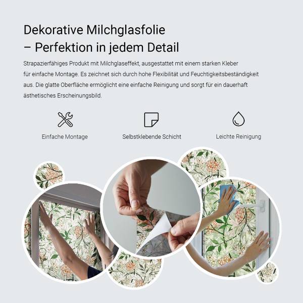 Folie Sichtschutz Aqua 100 x 50 cm