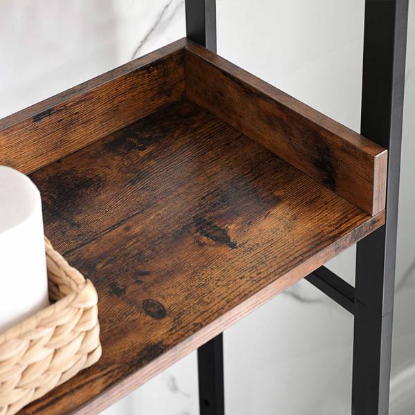 Badezimmerregal Standregal Quezon City Braun - Holzwerkstoff - 25 x 165 x 63 cm