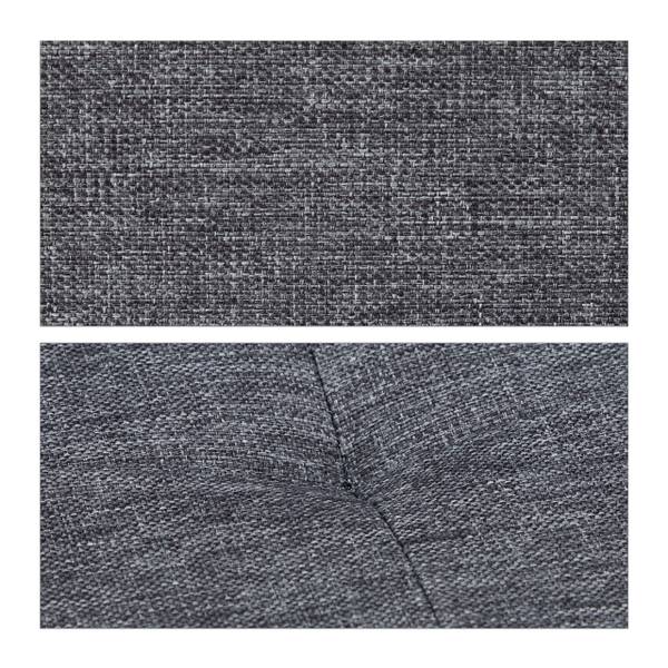 Sitzbank mit 3 Fächern Grau - Polyester - 114 x 39 x 38 cm