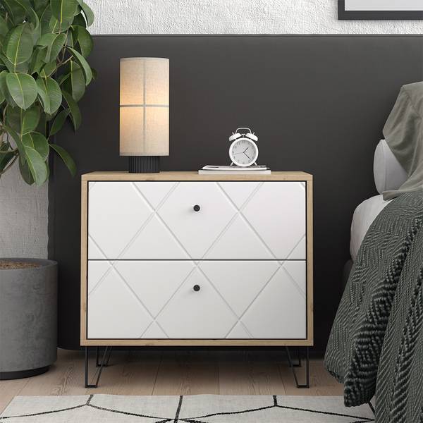 Nachttisch Nizza 57493 Braun - Holzwerkstoff - 66 x 61 x 36 cm