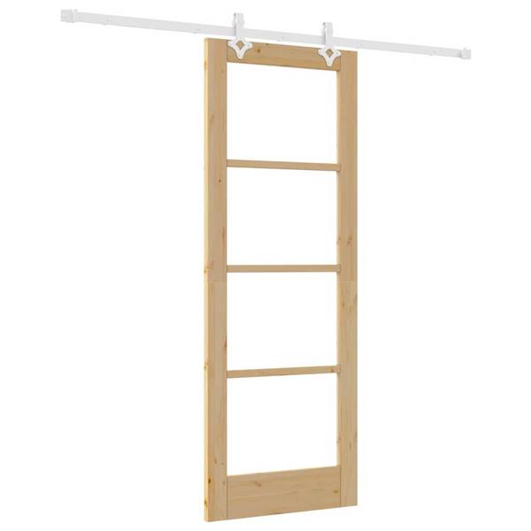 Porte coulissante 3045043-5 Bois - Blanc - Largeur : 73 cm