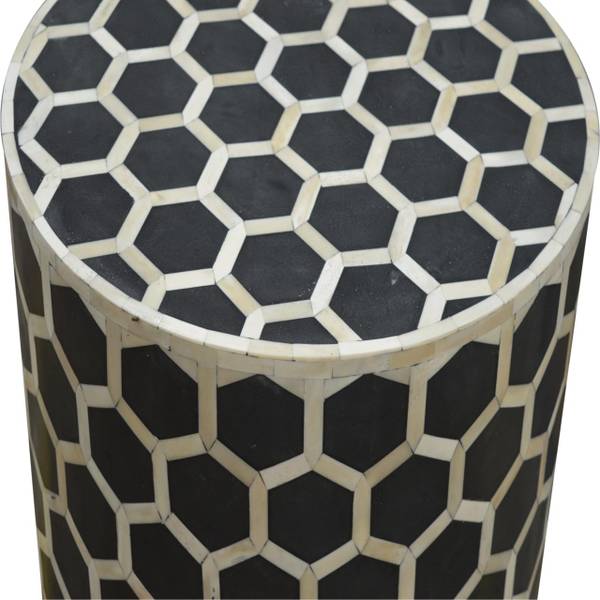 Hocker Valenza Braun - Mango - 46 x 57 x 46 cm