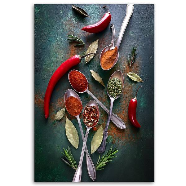 Wandbild Gewürze 70 x 100 cm