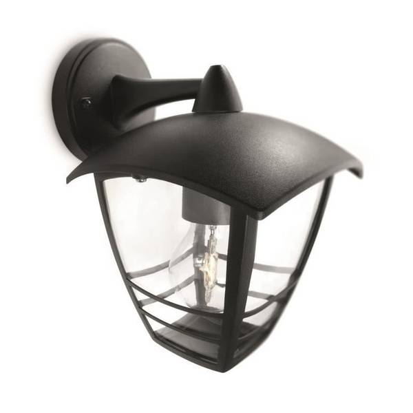 Außenwandlaterne - PHILIPS - Creek Schwarz - Aluminium - 10 x 10 x 10 cm