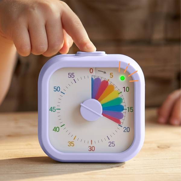 Visueller Timer eckig Violett