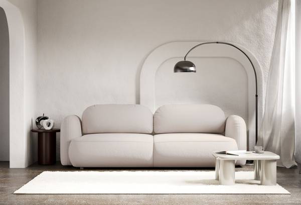 3-zits slaapbank TVOYA ecru