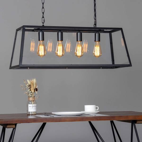 Hängeleuchte Fresy Schwarz - Metall - 78 x 26 x 78 cm