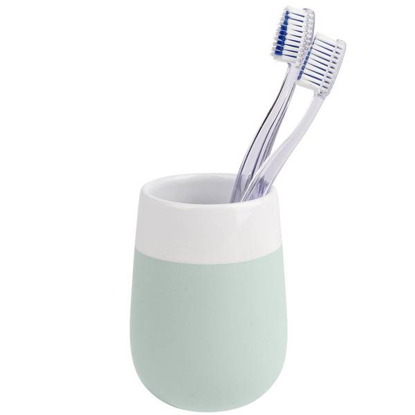 Zahnputzbecher MALTA Grün - Keramik - 8 x 11 x 8 cm