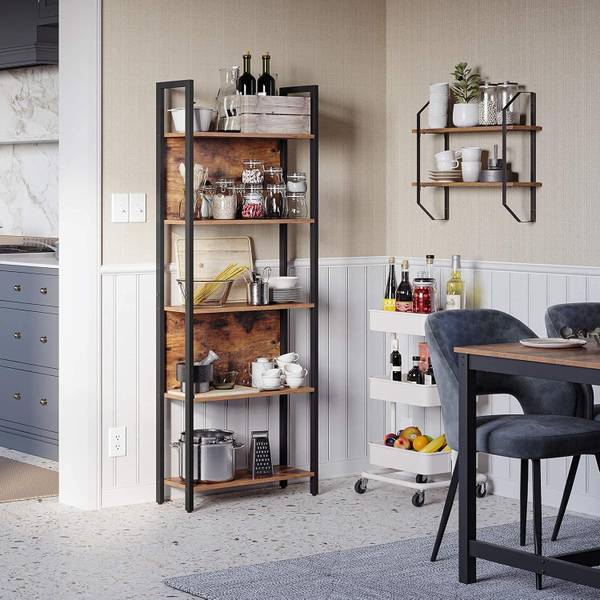 Bücherregal 100412 Braun - Stahl - 71 x 32 x 16 cm