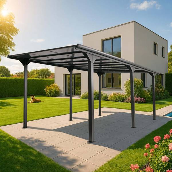 Alu-Carport O23 Anthrazit
