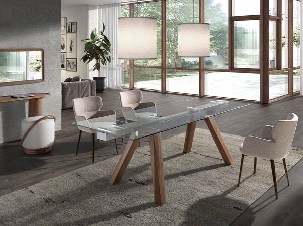Stuhl 4104 Schwarz - Webstoff - 58 x 80 x 59 cm