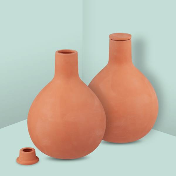 Ollas d'arrosage1,5 l, Set de 2 Marron - Céramique - 15 x 20 x 15 cm